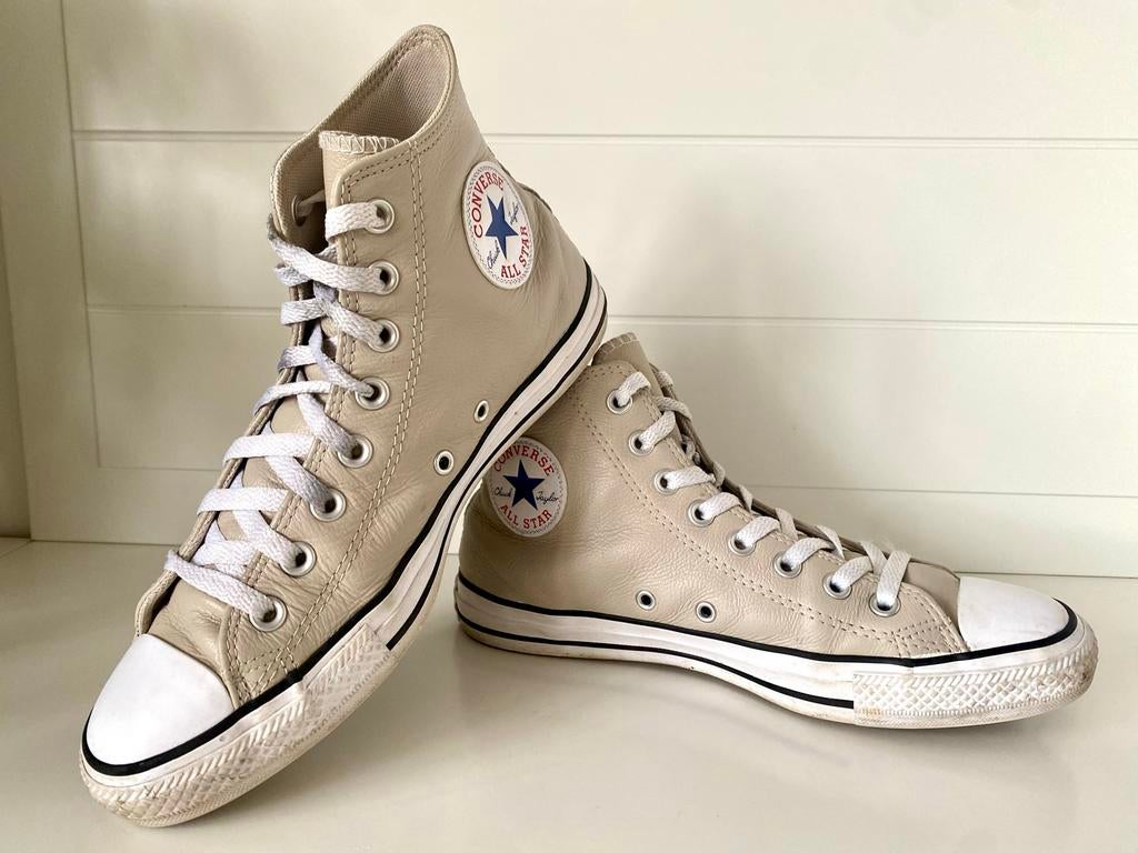 Converse All Star Hoge Sneakers Leer Maat 41, Ophalen of Verzenden, Zo goed als nieuw, Overige kleuren, Sneakers of Gympen