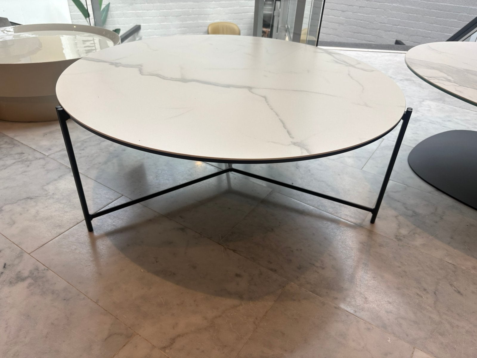 Montel roundy keramieken salontafel, Huis en Inrichting, Ophalen, Rond, 50 tot 100 cm, Minder dan 50 cm