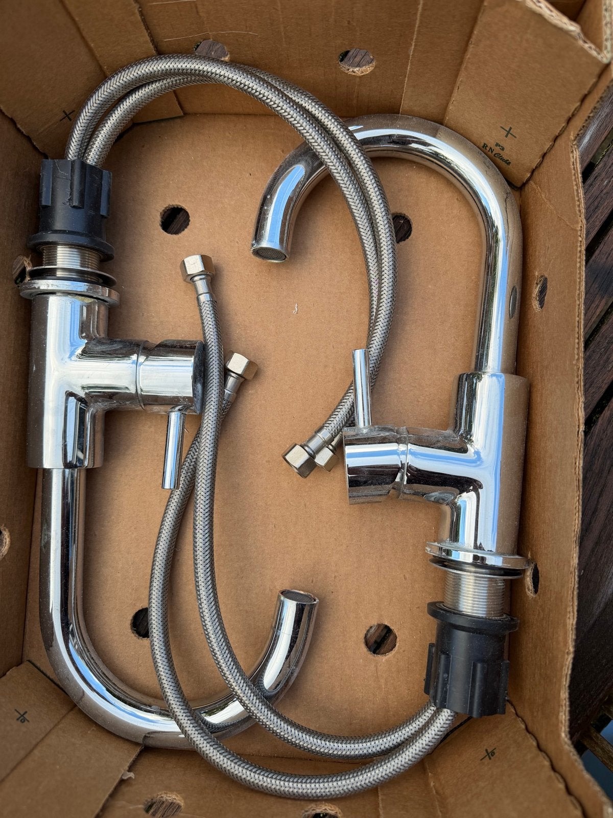 Nieuwe chromen kranen, Ophalen of Verzenden, Nieuw, Chroom, Kraan