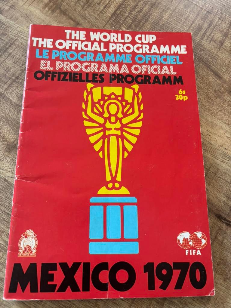 WK Voetbal 1970 Mexico Officiele programmagids, Ophalen of Verzenden, Buitenlandse clubs, Boek of Tijdschrift