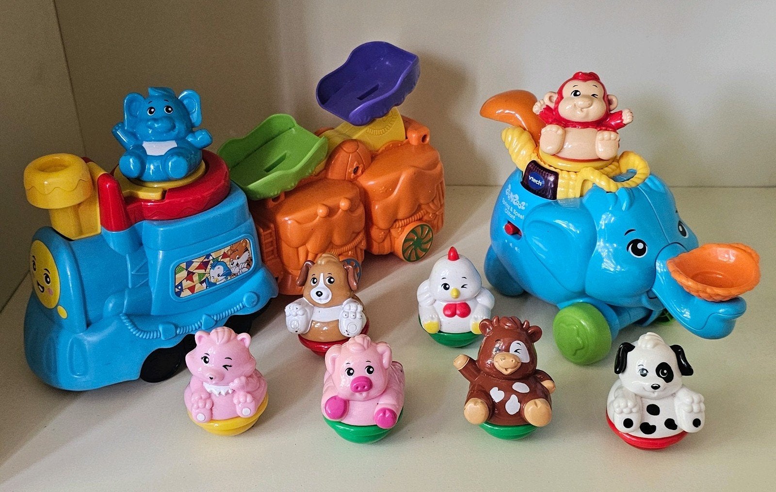 Zoomizooz locomotief en olifant, Ophalen, Gebruikt, Overige typen, Met geluid
