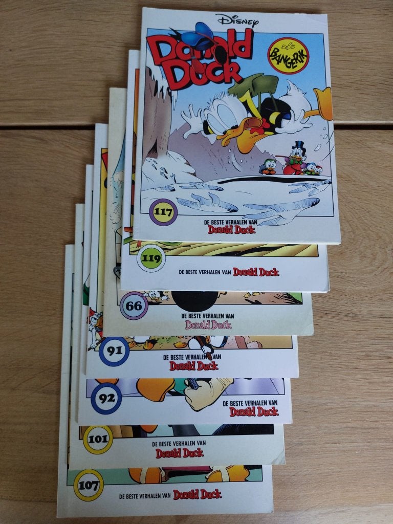 De beste verhalen van Donald Duck (7x), Boeken, Meerdere stripboeken, Ophalen of Verzenden, Gelezen, Donald Duck