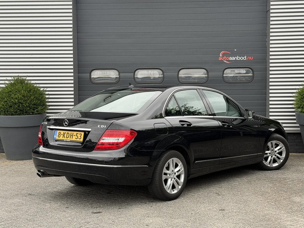 Mercedes-Benz C-klasse 220 CDI Avantgarde | Camera | Harmon, Auto's, Automaat, Euro 5, Zwart, 4 cilinders