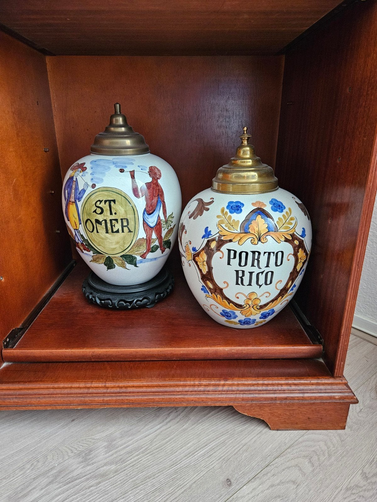 Antieke tabakspotten: St. Omer & Porto Rico, Antiek en Kunst, Ophalen