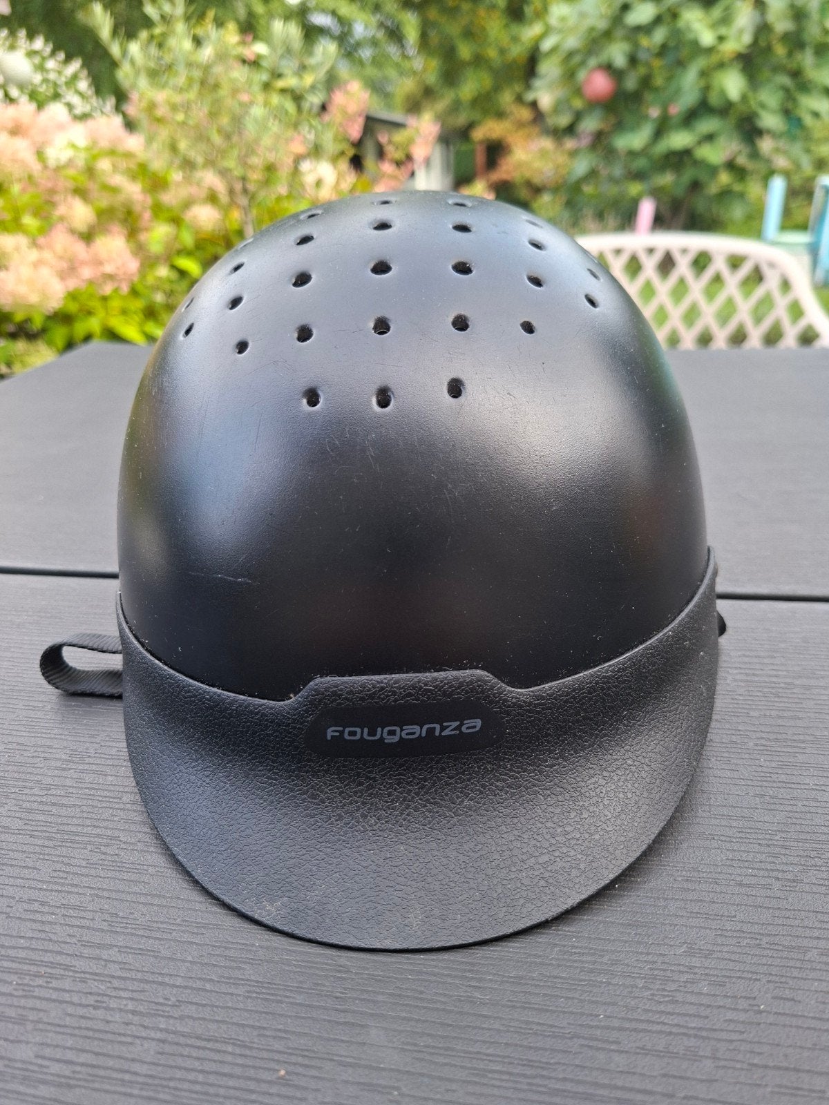 Fouganza paardrijcap maat S (52-55 cm), Dieren en Toebehoren, Paardrijkleding, Ophalen, Gebruikt