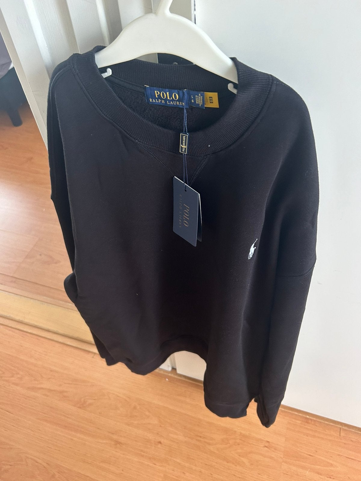 Ralph Lauren Sweater zwart Large, Ophalen of Verzenden, Nieuw, Maat 52/54 (L), Zwart