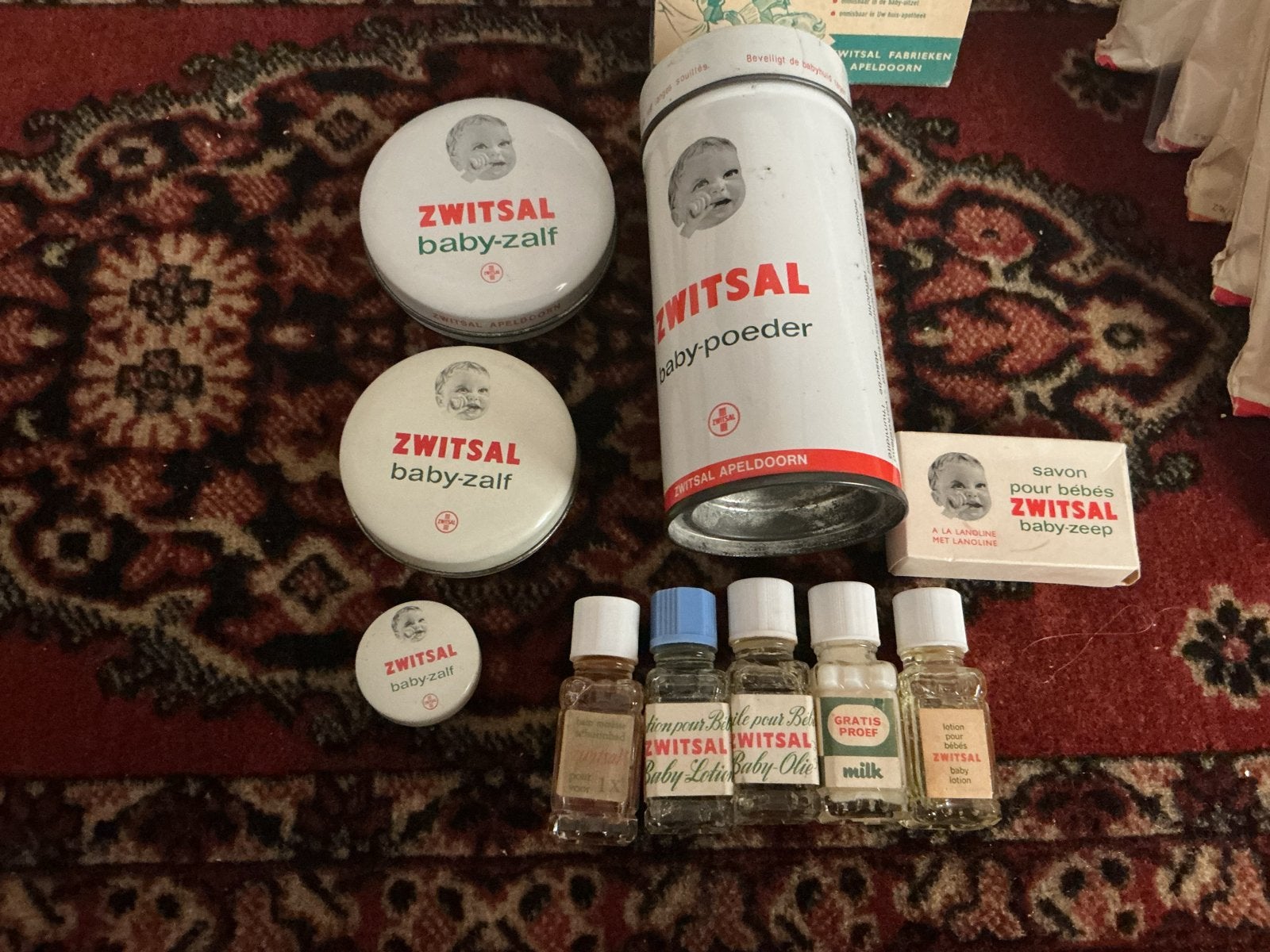 Vintage Zwitsal Babyverzorgingsset - Zalf, Poeder, Zeep, Ophalen of Verzenden, Gebruikt, Overige typen, Overige merken