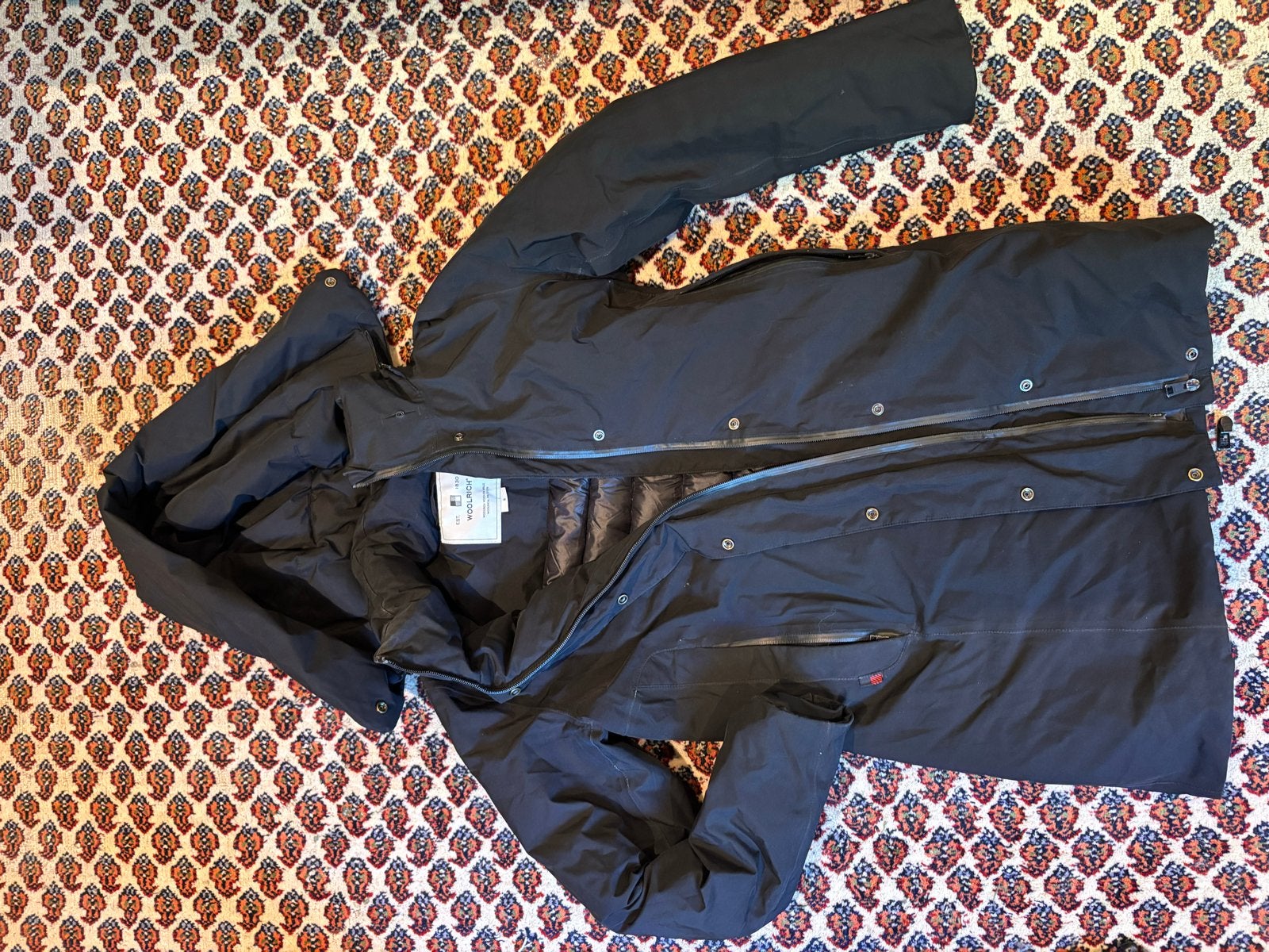 Woolrich jas dames, maat S - rits defect, Kleding | Dames, Jassen | Winter, Ophalen, Gedragen, Maat 36 (S), Zwart
