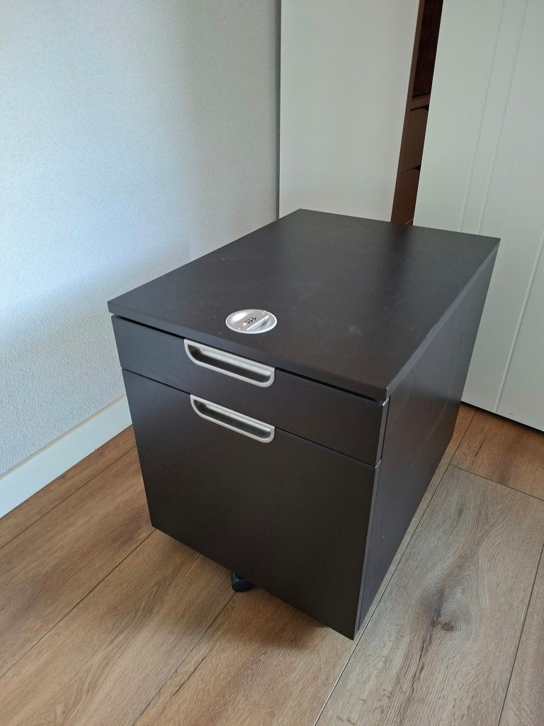 IKEA GALANT ladeblok op wielen met slot – zo goed als nieuw, Ophalen, Minder dan 50 cm, 1 of 2 laden, Zo goed als nieuw