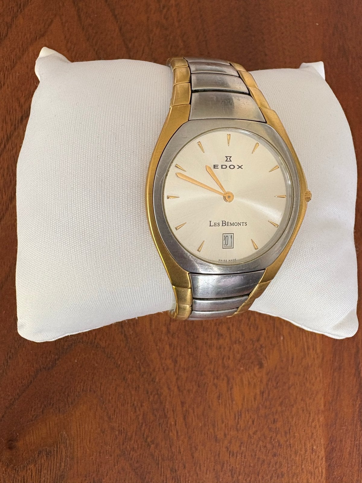 Edox Les Bemonts 27001 Herenhorloge - Tweekleurig, Overige merken, Gebruikt, Staal, Polshorloge