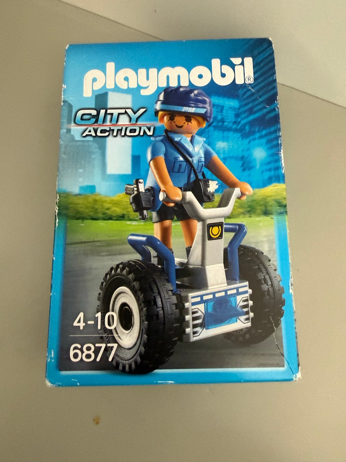Playmobil City Action Politieagente met Balans Racer, Complete set, Ophalen of Verzenden, Zo goed als nieuw, City action