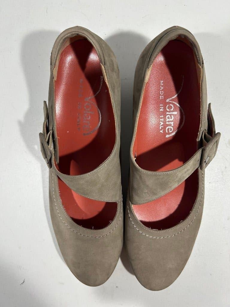 Volare, maat 38, grijs beige bandschoenen, Kleding | Dames, Schoenen met lage hakken, Verzenden, Volare, Nieuw