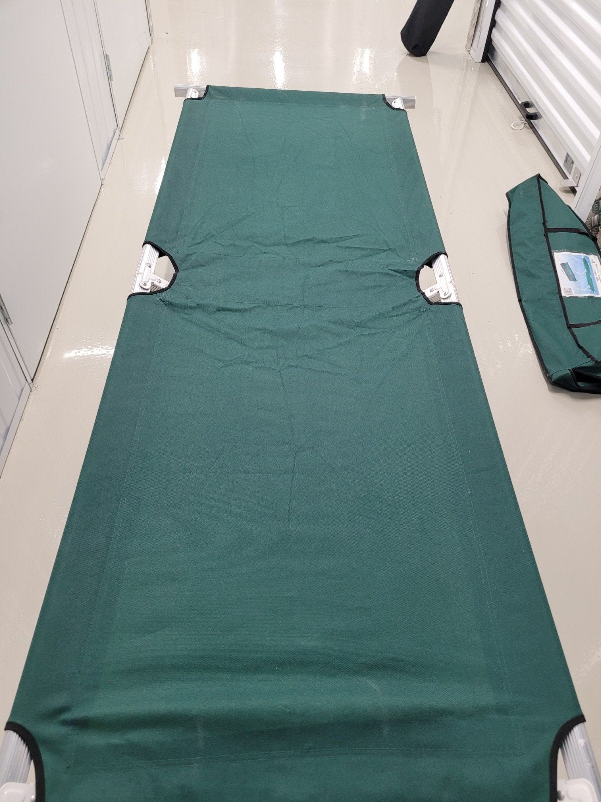 Aluminium veldbed campingbed, Ophalen of Verzenden, Zo goed als nieuw, Overige