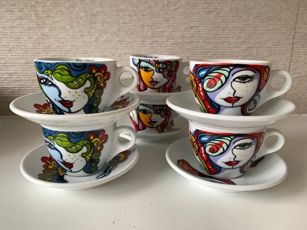 6 super leuke nieuwe Kop en Schotels Josien Broeren, Overige merken, Nieuw, Ophalen of Verzenden, Overige stijlen
