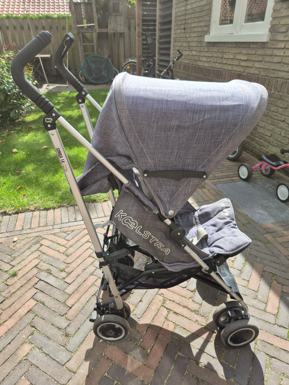 Koelstra Simba T4 buggy - Grijs, Ophalen of Verzenden, Gebruikt, Koelstra, Verstelbare rugleuning