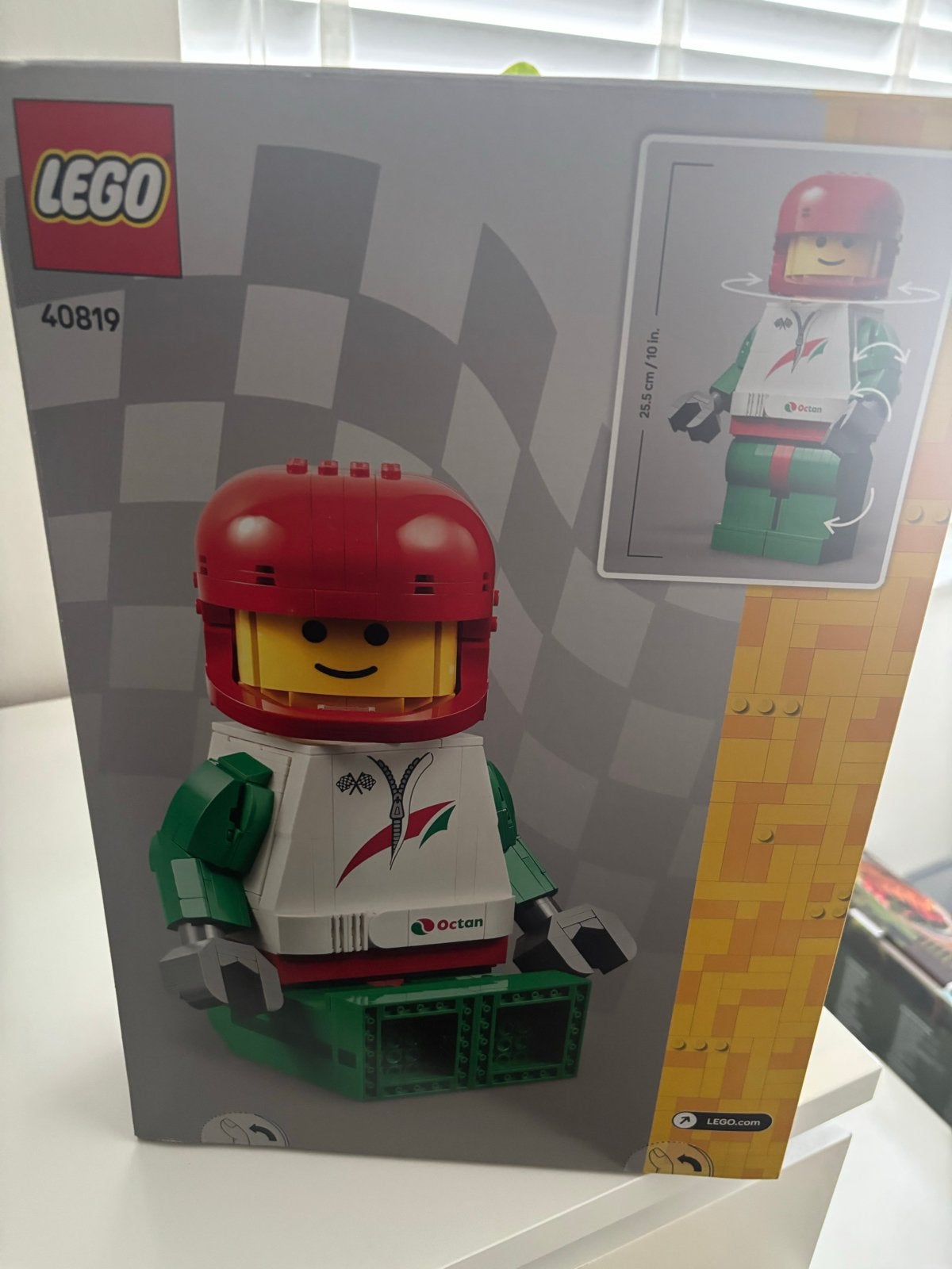 Lego 40819 Scaled-Up Racing Driver Minifigure, Overige thema's, Lego, Nieuw, Ophalen of Verzenden