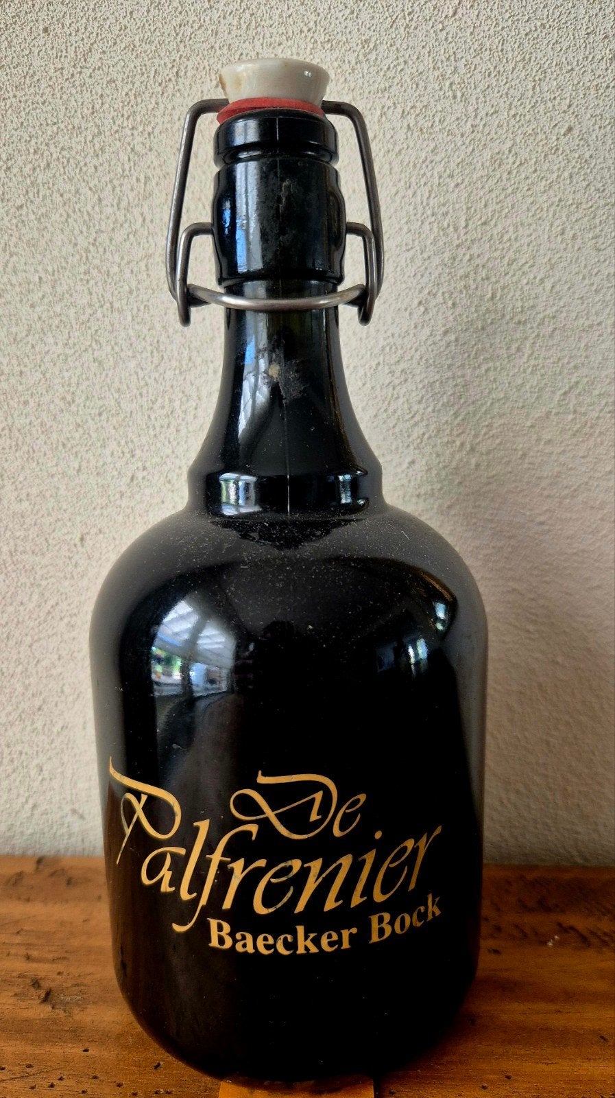 Fles De Palfrenier Baecker Bock speciaal bier br. Beek, Ophalen of Verzenden, Zo goed als nieuw, Flesje(s), Overige merken