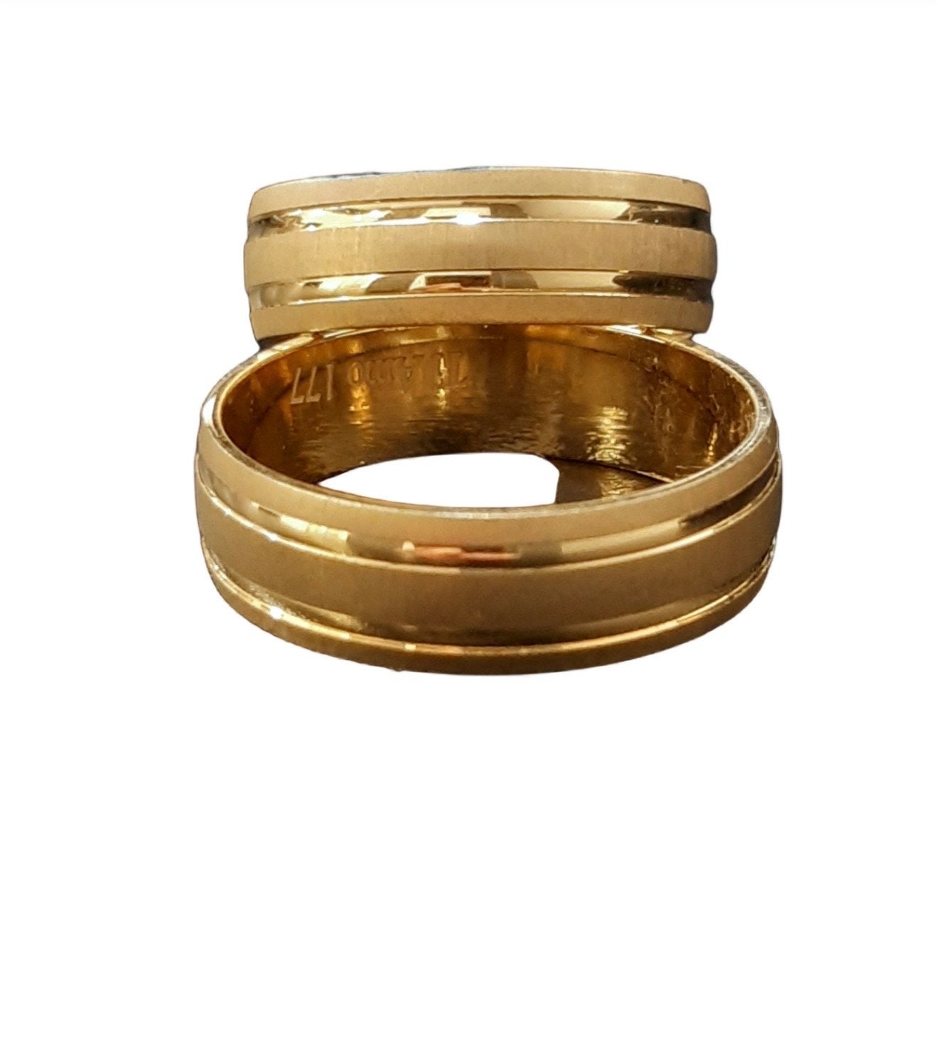 Gouden ringen, set van twee, W, Nieuw, Ophalen of Verzenden, W