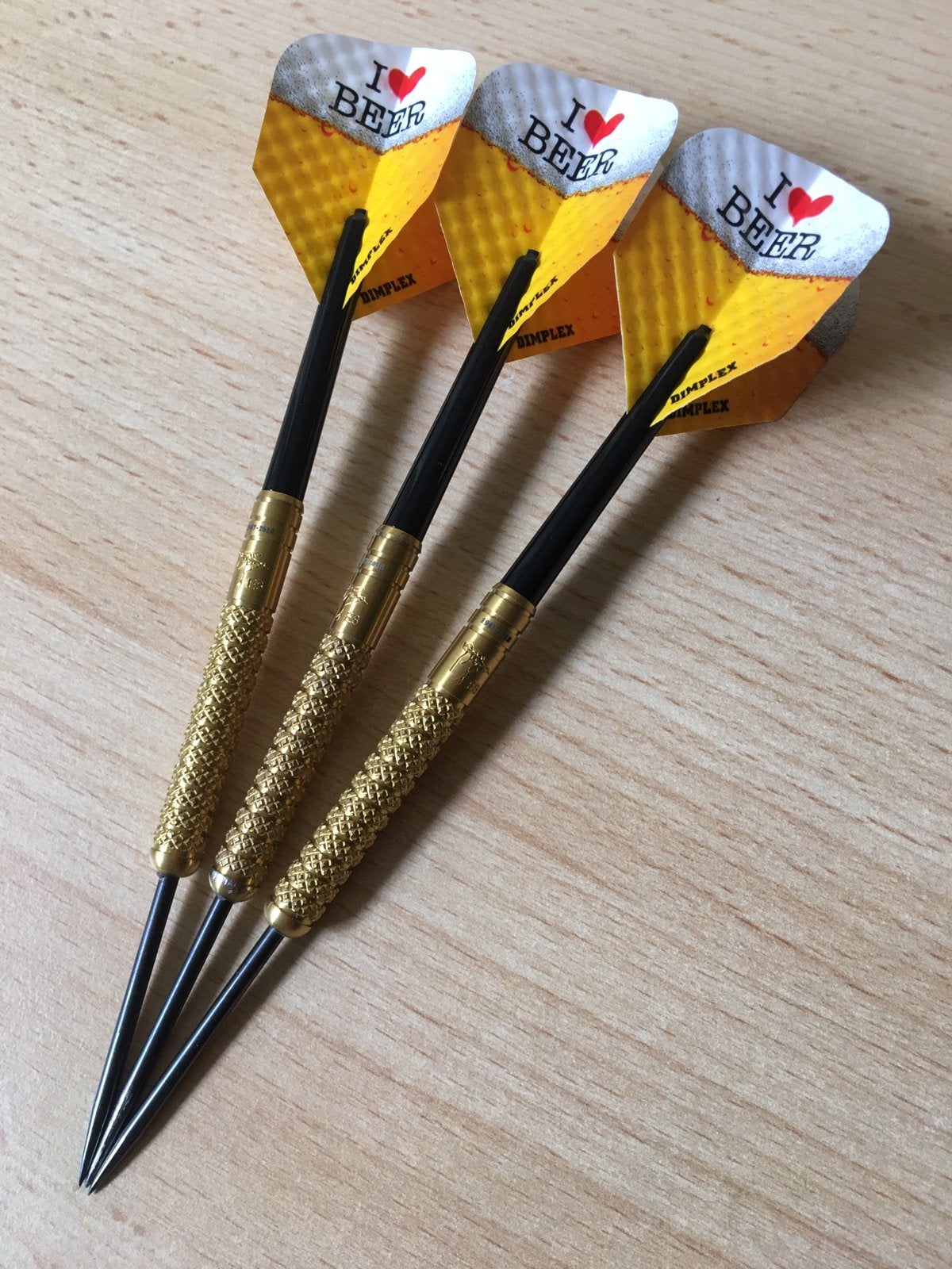 Legend darts Eric Bristow Gold knurled darts 23 gram, Sport en Fitness, Ophalen of Verzenden, Gebruikt, Pijlen