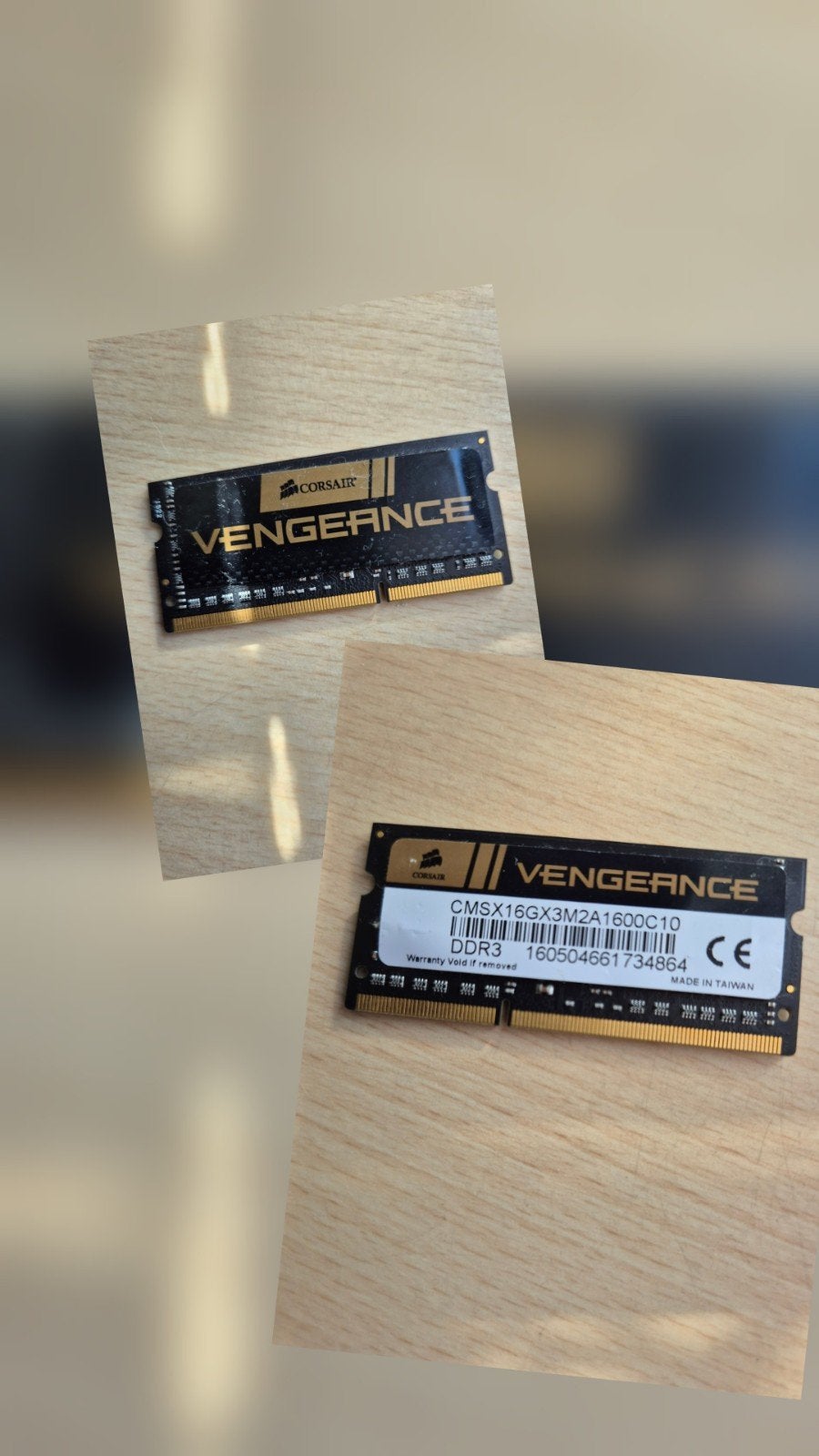 Corsair Vengeance DDR3 RAM 16GB 1600MHz, Computers en Software, DDR3, Ophalen of Verzenden, Zo goed als nieuw, Laptop