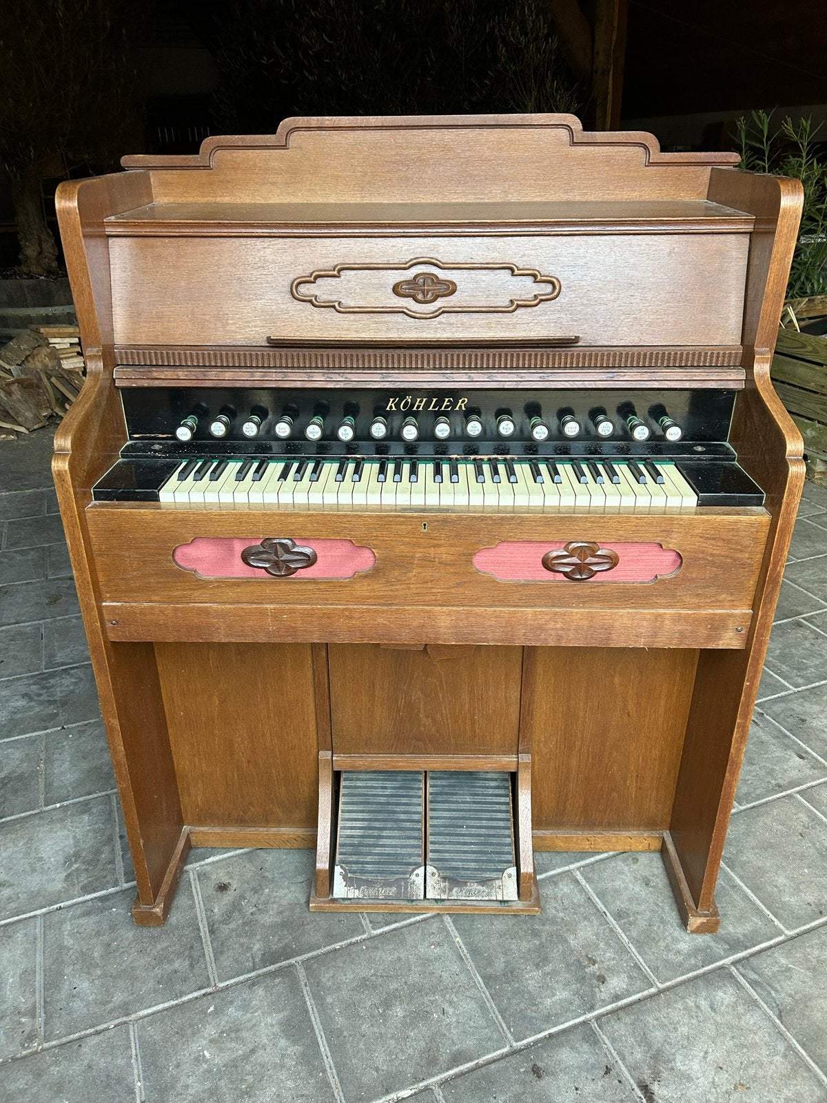 Vintage Köhler Harmonium - Klassiek Muziekinstrument, Ophalen, Gebruikt, 1 klavier, Harmonium