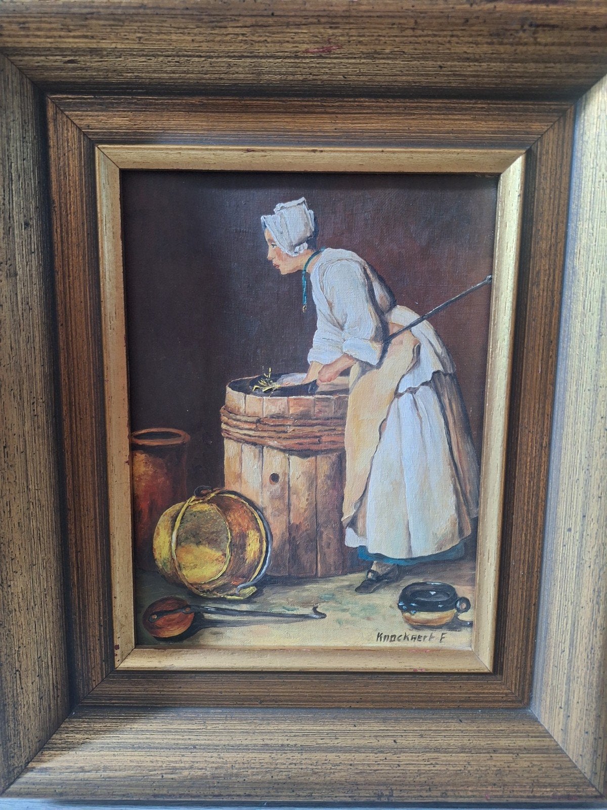 La Fille de cuisine reproductie op doek, Ophalen of Verzenden