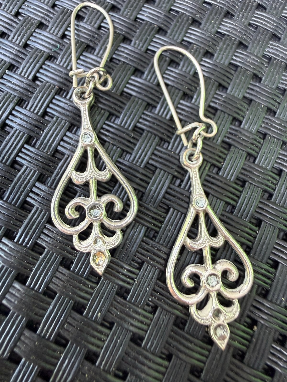 Vintage Elegante zilveren/ verzilverde  hangers, Overige materialen, Hangers, Ophalen of Verzenden, Zo goed als nieuw