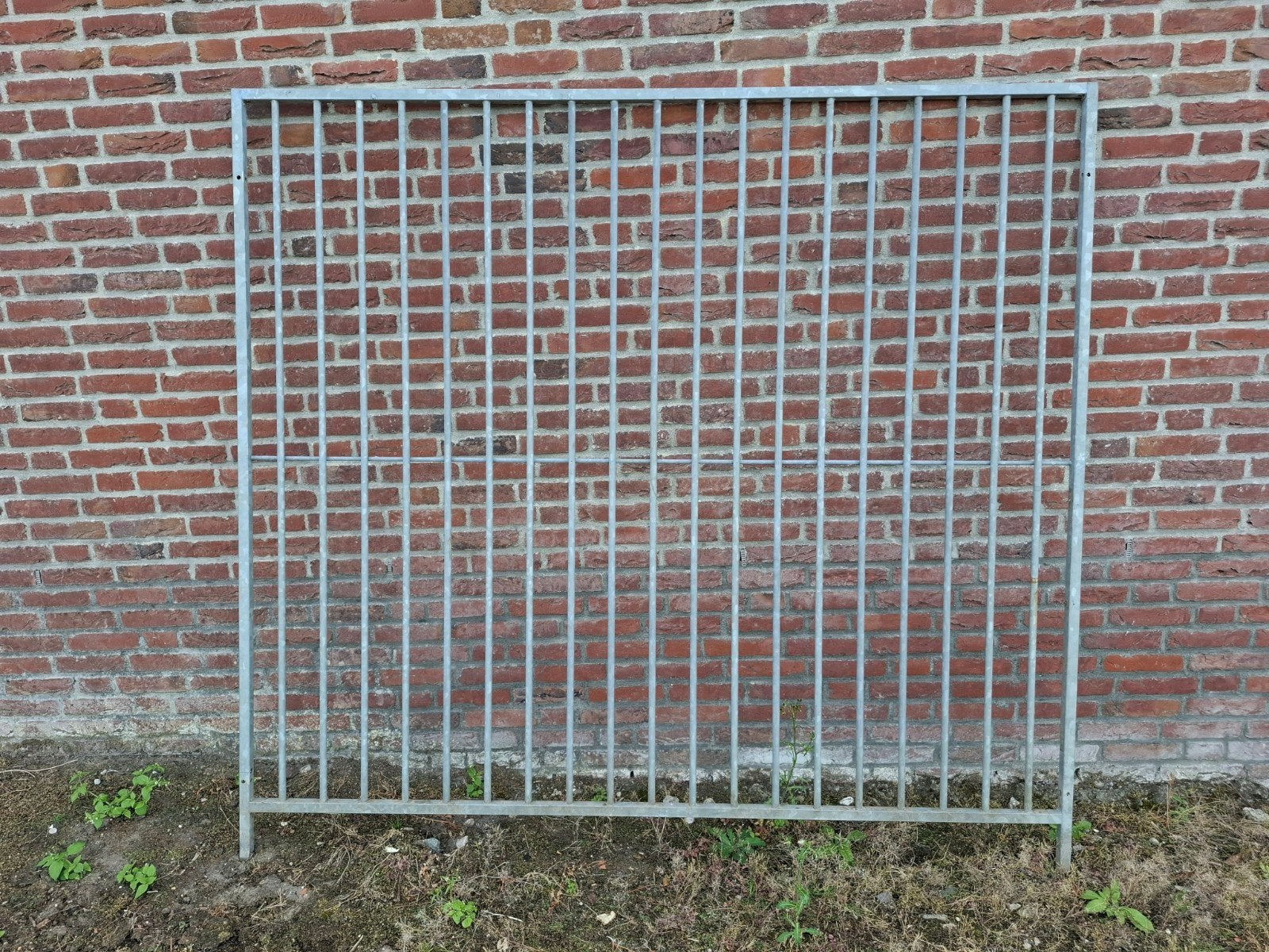 Gegalvaniseerde hondenren 6 delen 200x185cm, Ophalen, Zo goed als nieuw