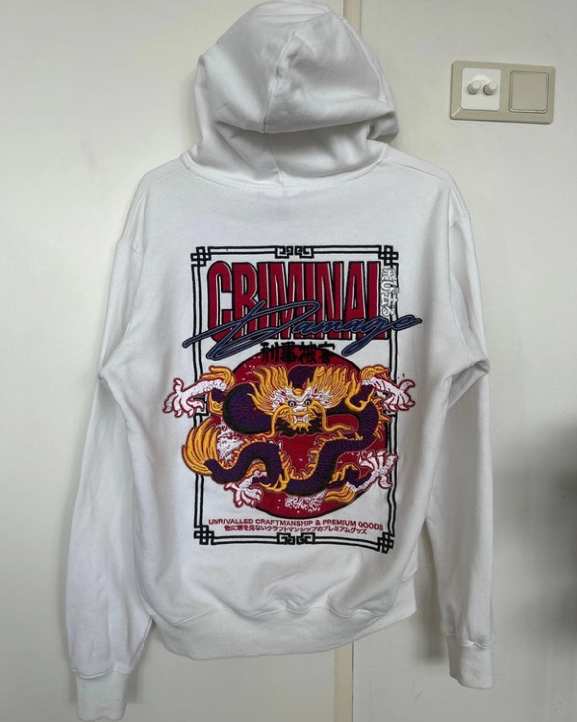 Criminal Damage hoodie met drakenprint, Ophalen of Verzenden, Gedragen