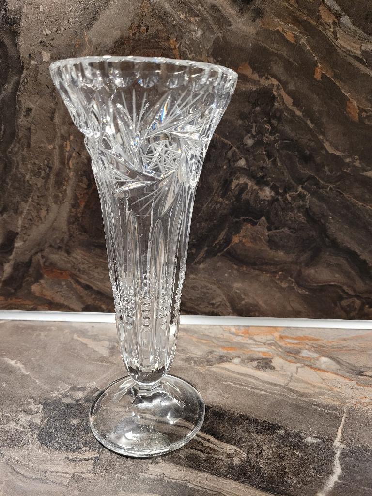 kristallen vaas helemaal gaaf, Antiek en Kunst, Antiek | Glas en Kristal, Ophalen of Verzenden