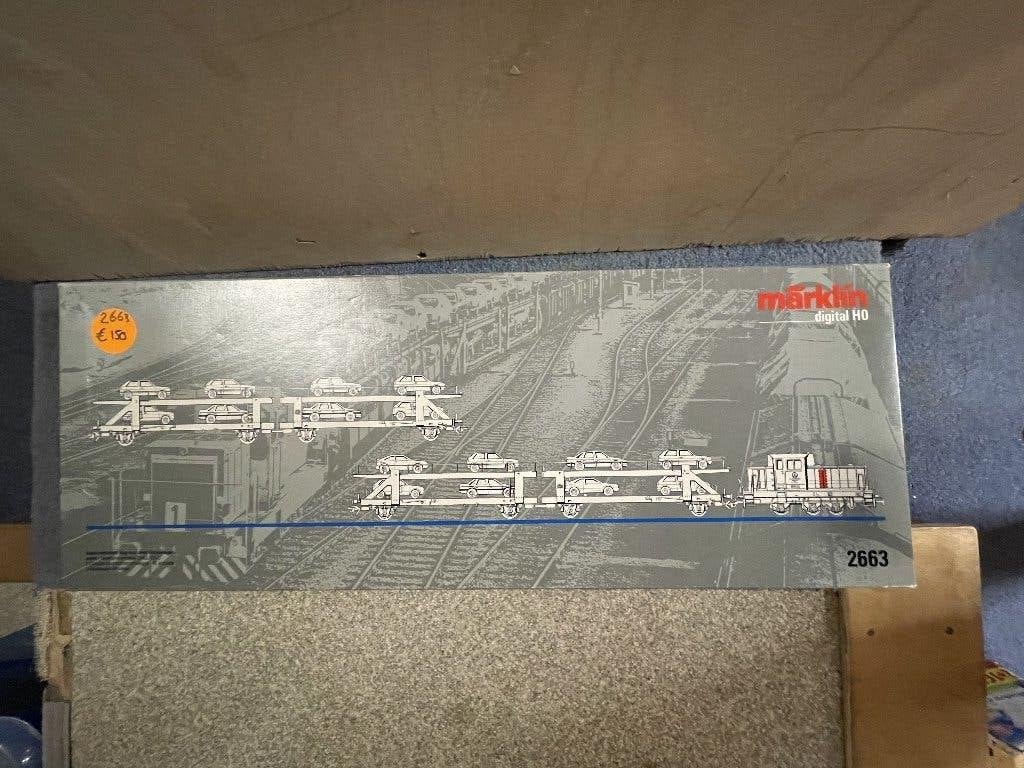 Lege doos Marklin 2663 autotransport, Hobby en Vrije tijd, Modeltreinen | H0, Wisselstroom, Ophalen of Verzenden, Märklin, Gebruikt