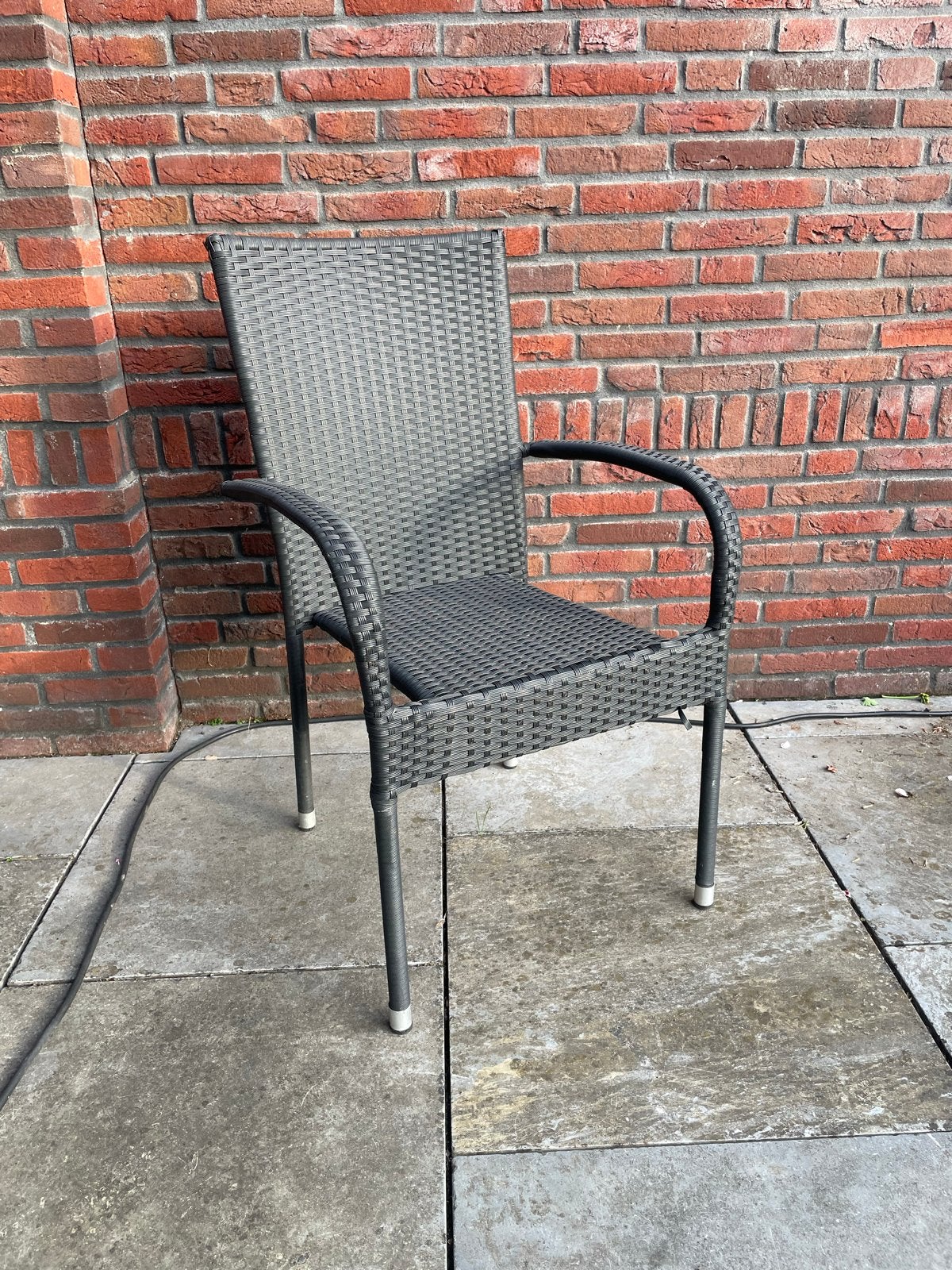 6 stuks stoelen, Tuin en Terras, Ophalen, Wicker, Stapelbaar