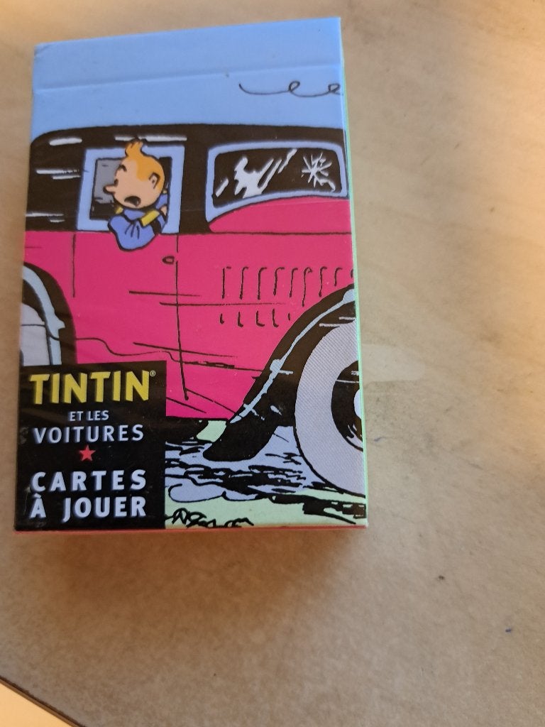 Speelkaarten  TinTin et les voitures (Kuifje), Ophalen of Verzenden, Nieuw, Meerdere kaarten