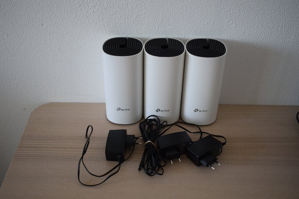 TP-Link Deco M4 (3-pack) Mesh WiFi Systeem, Computers en Software, Ophalen of Verzenden, Zo goed als nieuw, TP Link