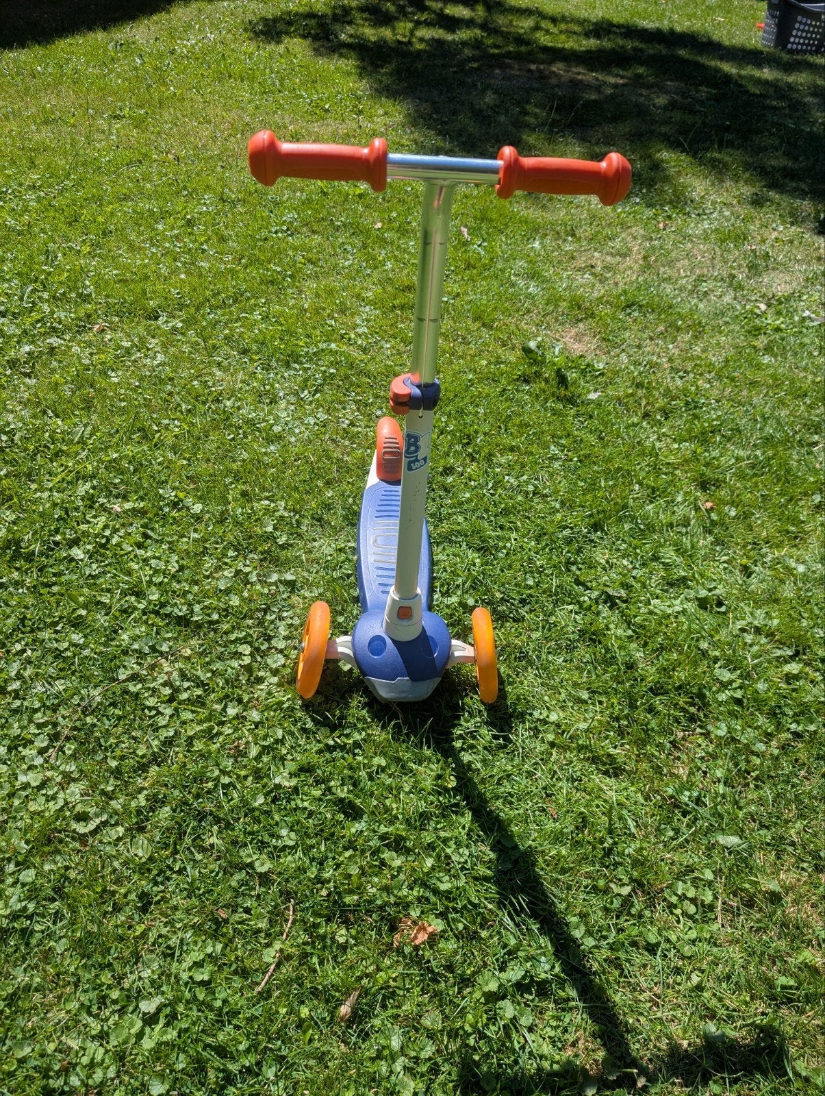 Oxelo kinderstep met 3 wielen - Blauw/Oranje, Ophalen, Gebruikt, Gewone step, Oxelo