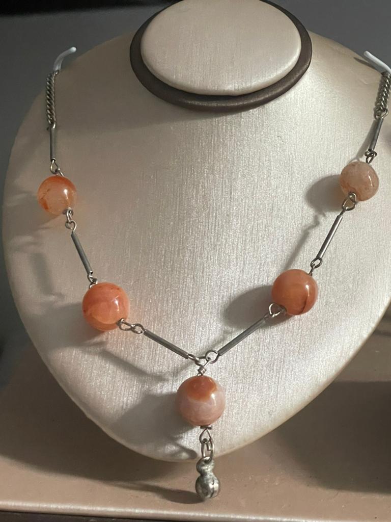 Vintageketting carneool, Ophalen of Verzenden, Nvt, Nvt, Nvt