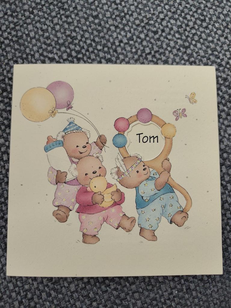 Tom, Verzamelen, Ophalen of Verzenden, 2000 tot heden, Geboortekaartje