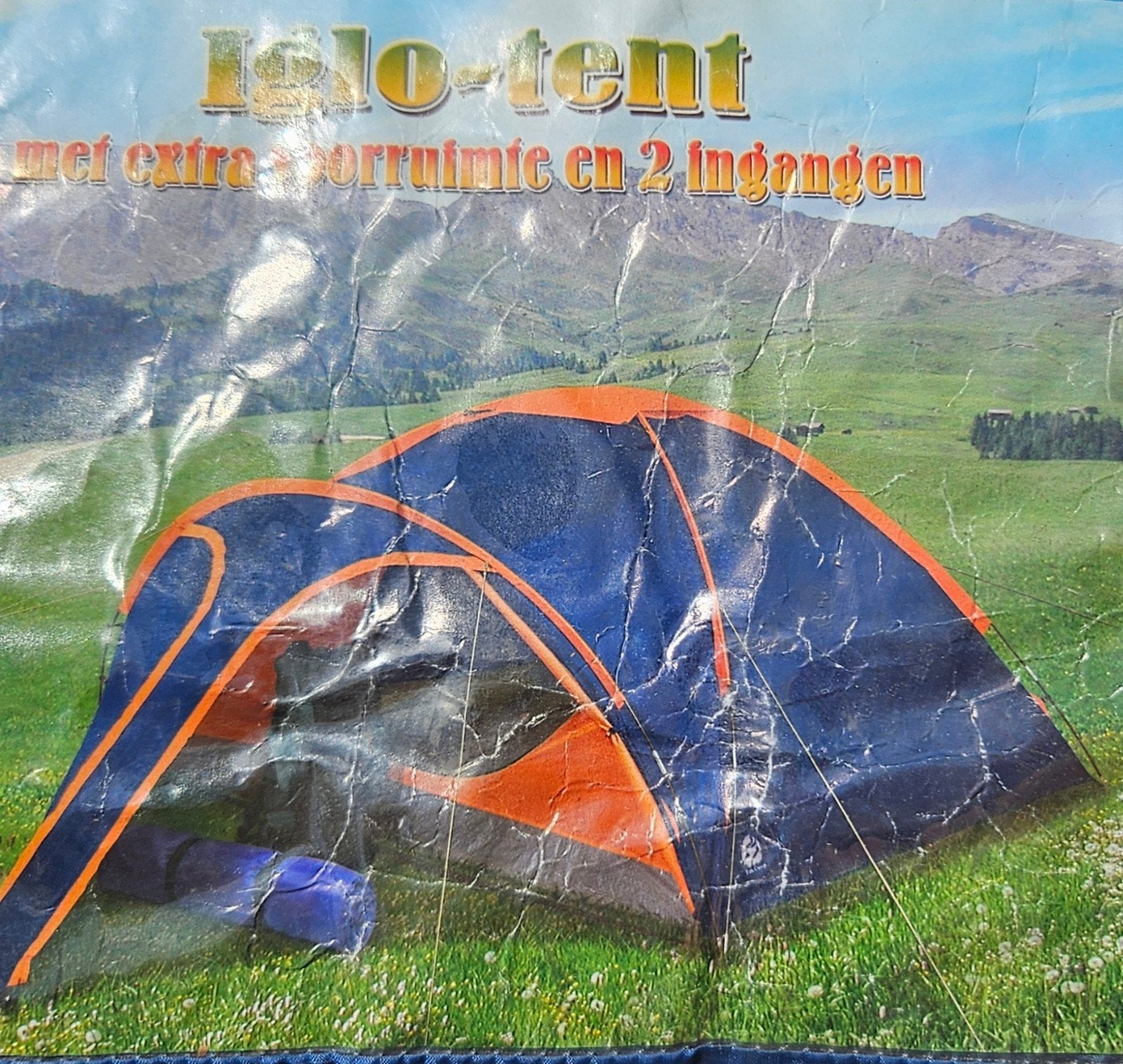 Fun Camp Iglotent 2-3 persoons met extra grondzeil, Ophalen of Verzenden, Gebruikt, Tot en met 3