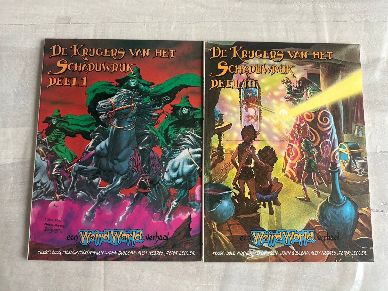 De Krijgers van het Schaduwrijk Deel 1 & 3, Meerdere stripboeken, Ophalen of Verzenden, Gelezen