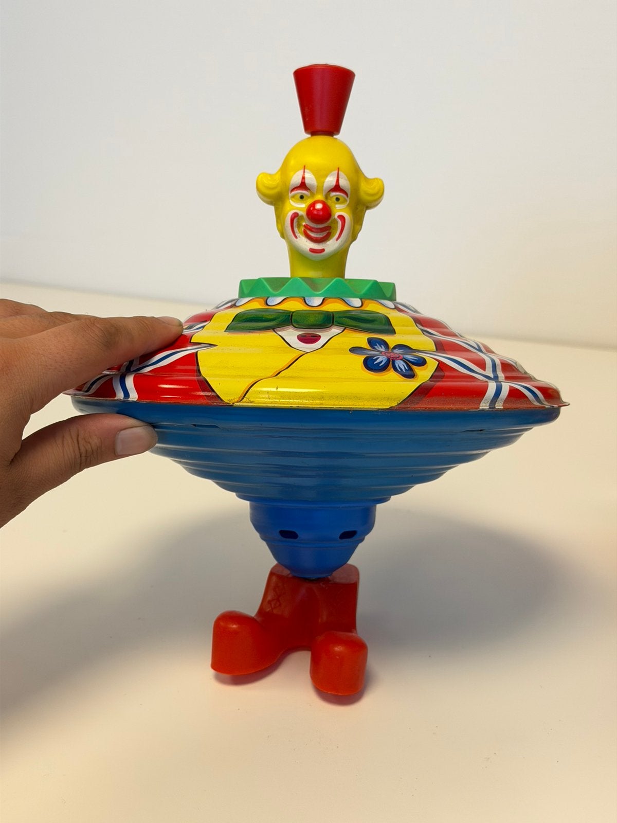 Vintage Karl Rohrseitz Clown Blikken Tol West Germany antiek, Antiek en Kunst, Ophalen of Verzenden
