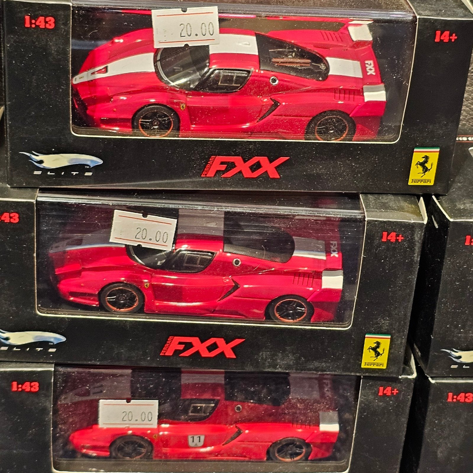 Hotwheels Elite 1/43 Ferrari FXX en 500 F2 modellen, Ophalen of Verzenden, Matel, Onbekend, Onbekend