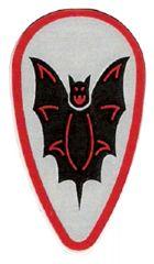 Lego Light Gray Minifigure, Shield Oval with Black Bat and, Gebruikt, Lego, Accessoire, Ophalen of Verzenden