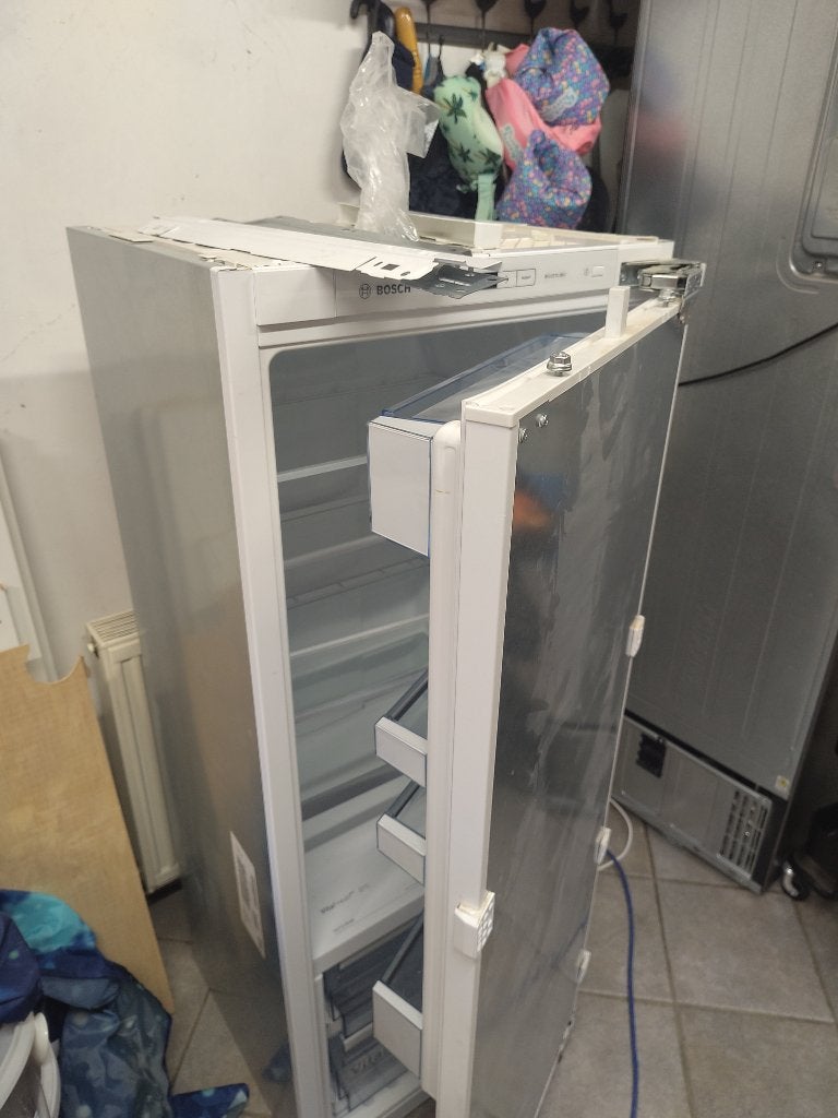 Ruime inbouwkoelkast Bosch KIF51SD30, Ophalen, 120 tot 140 cm, 200 liter of meer, 45 tot 60 cm
