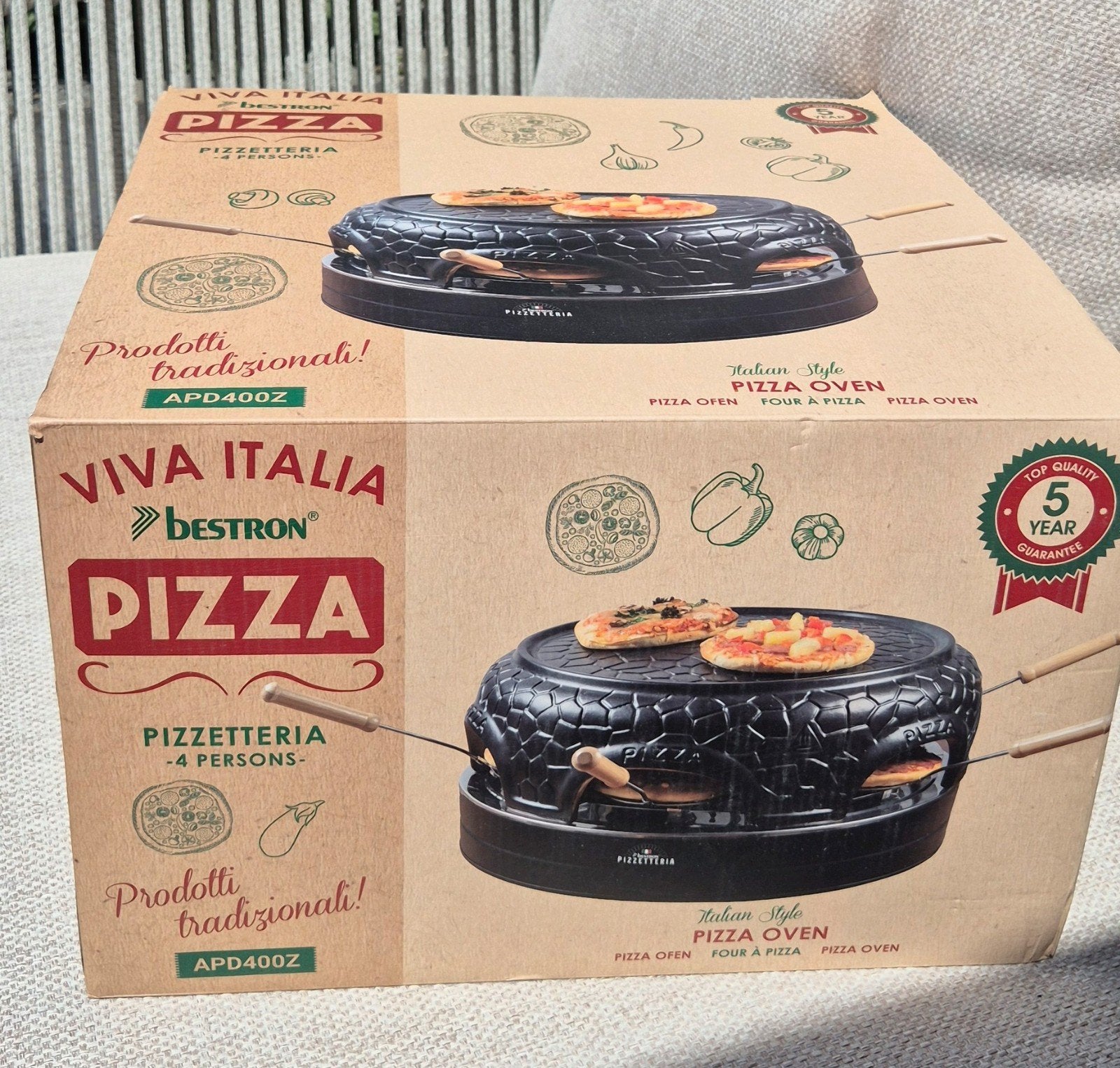 Bestron Pizzeria pizzaoven zwart, Ophalen, Nieuw, Bestron