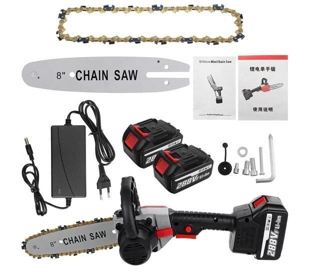 8 Inch Cordless Electric Chain Saw Wood Cutter One-hand Saw, Tuin en Terras, Ophalen of Verzenden, Nieuw