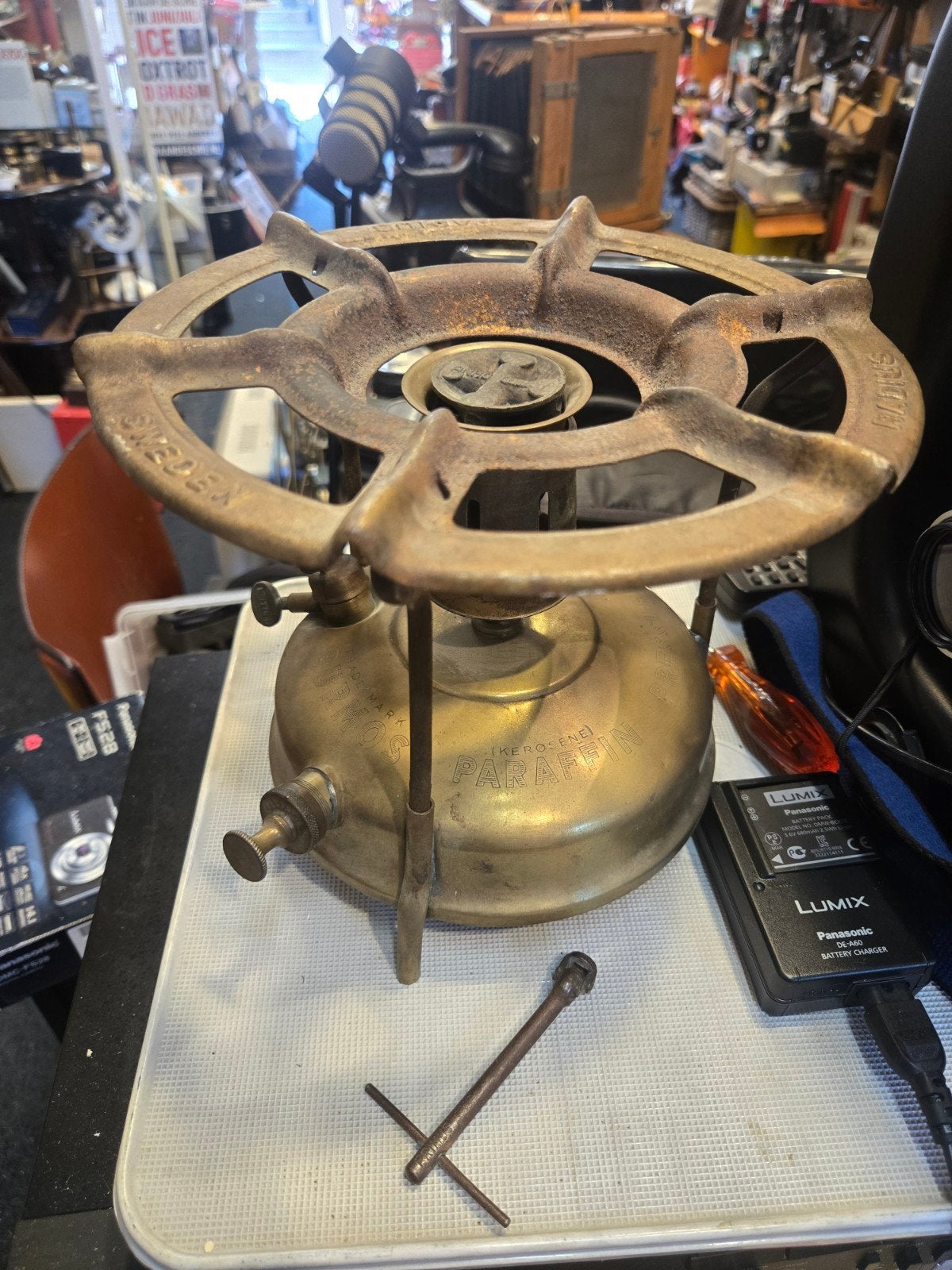 Primus burmos parrafin stove petroleum brander, Antiek en Kunst, Ophalen of Verzenden
