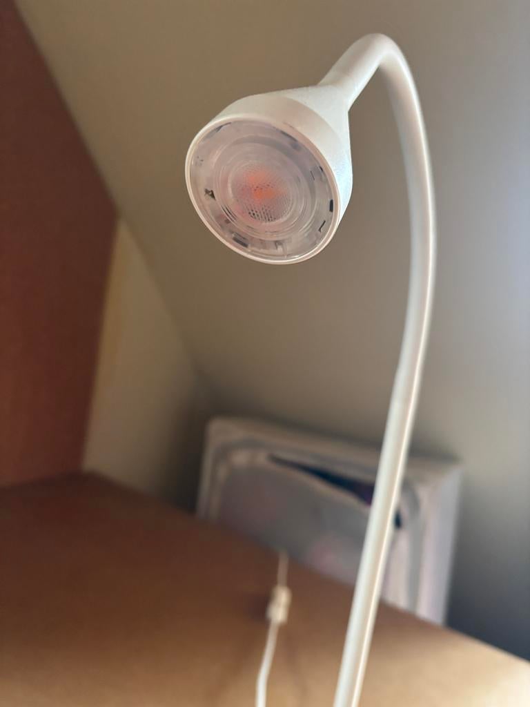 IKEA witte lamp - Zo goed als nieuw, Ophalen of Verzenden, Zo goed als nieuw, Kunststof, Minder dan 50 cm