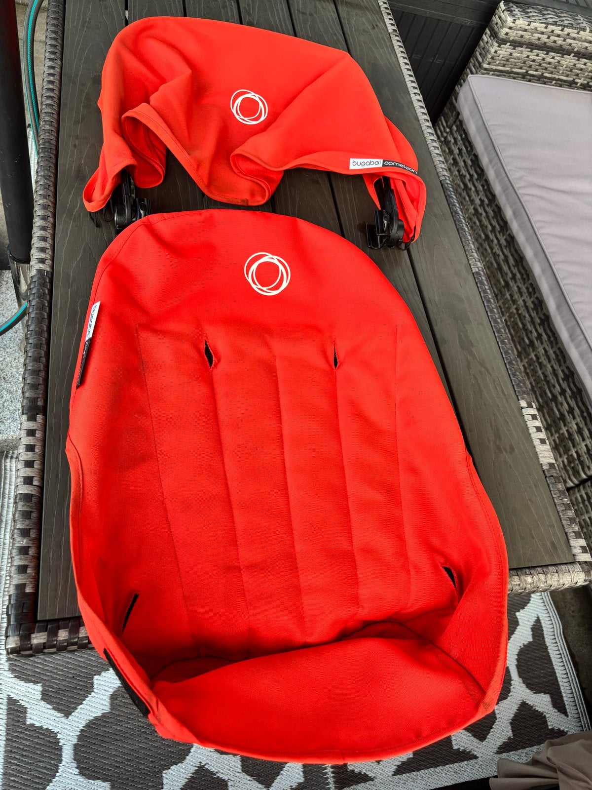 Bugaboo Cameleon bekledingset oranje, Ophalen of Verzenden, Gebruikt, Kinderwagen, Bugaboo