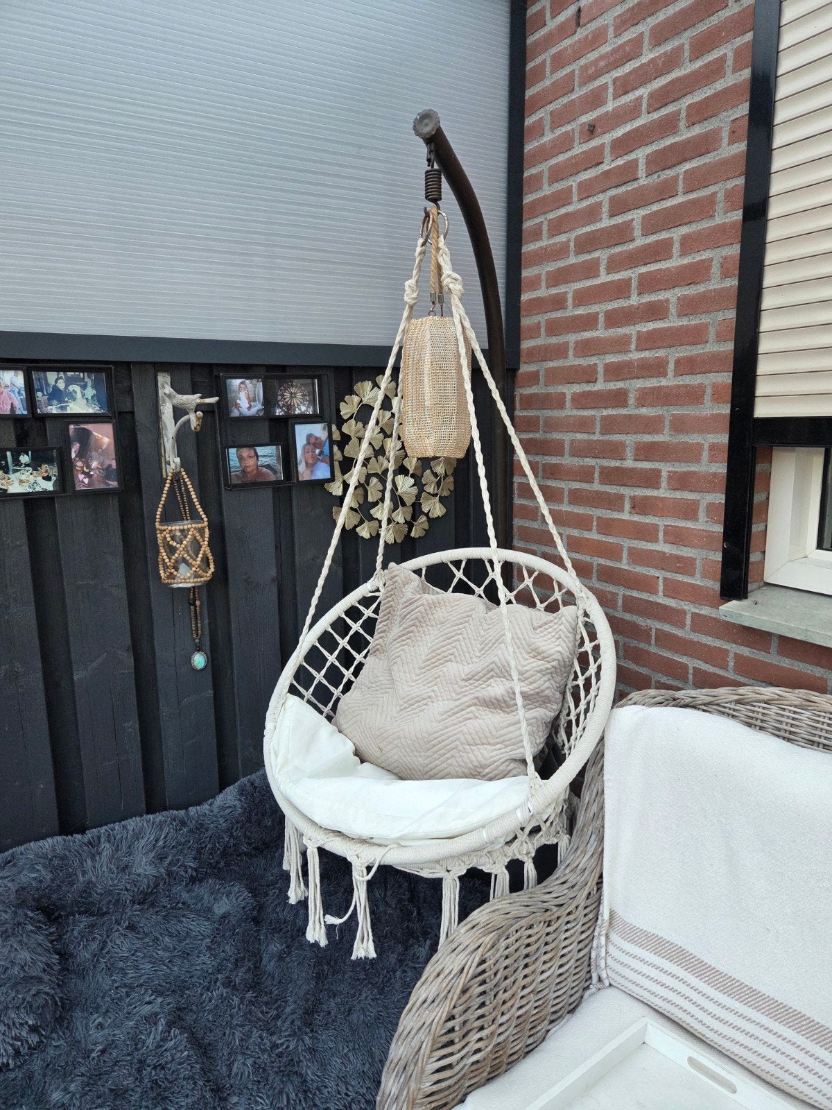 Comfortabele hangstoel met standaard, Ophalen, Gebruikt, Met standaard, Eenpersoons