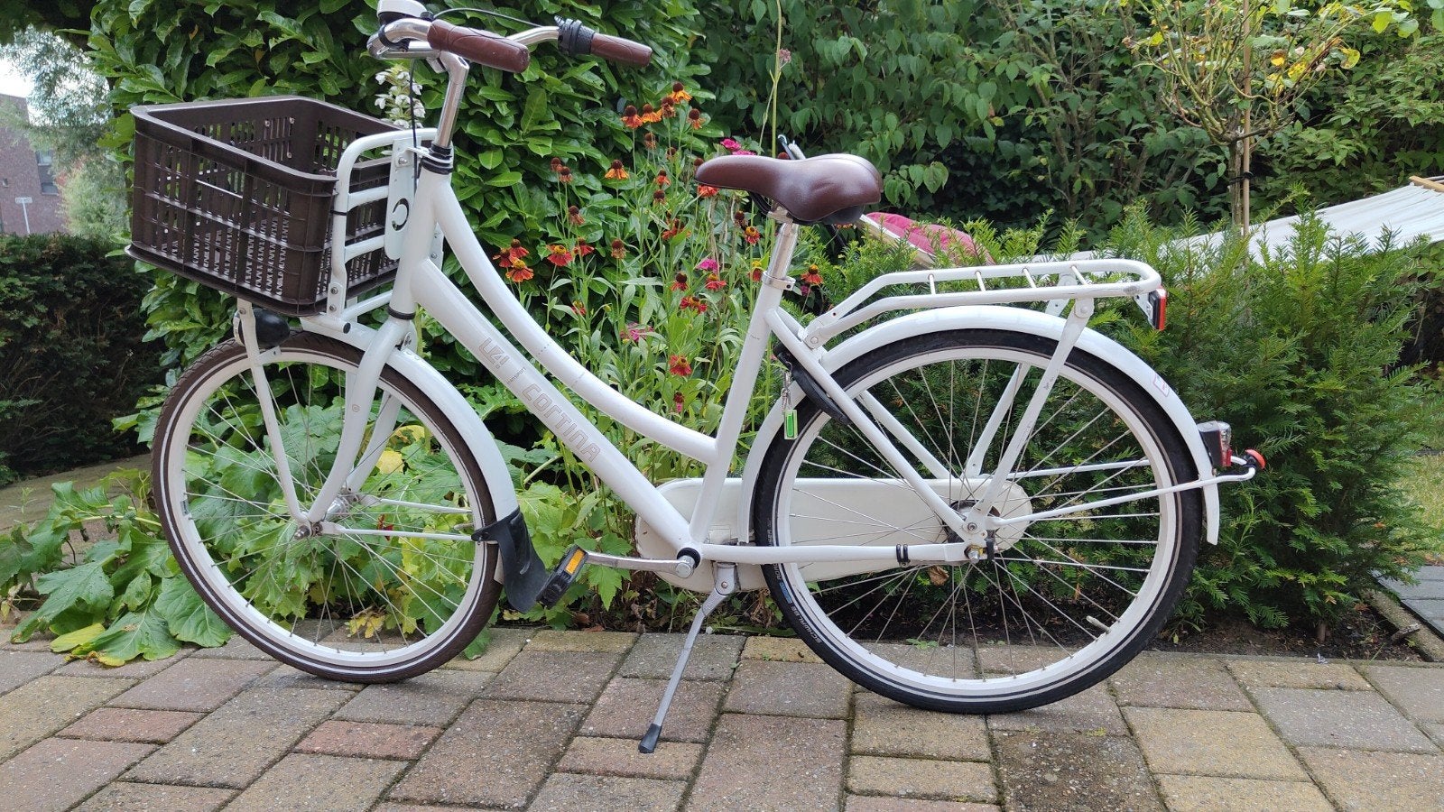 Cortina meisjesfiets 26 inch, Terugtraprem, Gebruikt, Cortina U4 Transport, Versnellingen